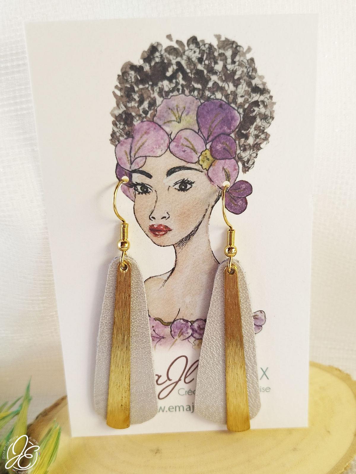 Boucles d’oreilles – Éclat Suspendu – Image 4